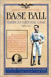 America's national game by A. G. Spalding