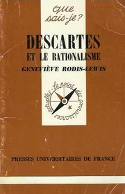 Descartes et le rationalisme by Geneviève Rodis-Lewis