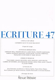 Cover of: Ecriture #47, (Revue Littéraires) by 