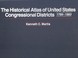 Cover of: The historical atlas of United States Congressional districts, 1789-1983