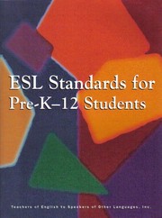 Cover of: Esl Standards for Pre-K-12 Students by 