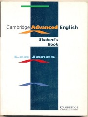 Cover of: Cambridge Advanced English Student's book
