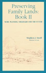 Cover of: Preserving Family Lands, Book II : More Planning Strategies for the future