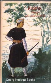 Cover of: Kodavas (Coorgs), their customs and culture