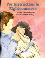 Cover of: For Instruction in Righteousness