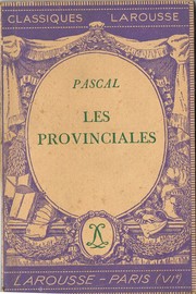 Cover of: Les provinciales, extraits