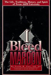 I Bleed Maroon by Frank W., III Cox