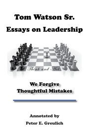 We Forgive Thoughtful Mistakes by Peter E. Greulich