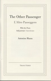 Cover of: The Other Passenger = L'Altro Passeggero: With the poem Self-portrait / Autoritratto