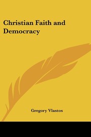 Cover of: Christian Faith And Democracy