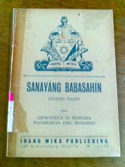 Cover of: Sanayang Babasahin, Unang Taon