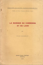 Cover of: La musique du Cambodge et du Laos