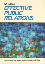 Cover of: Effective public relations by Scott M. Cutlip