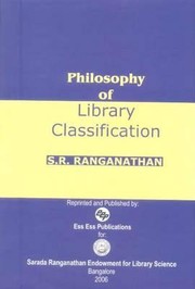 Cover of: Philosophy of Library Classification