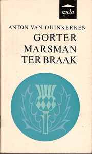 Cover of: Gorter, Marsman, Ter Braak