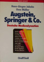 Cover of: Augstein, Springer & Co.: Deutsche Mediendynastien
