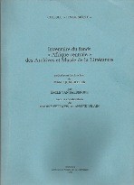 Cover of: Inventaire du fonds "Afrique centrale" des Archives et Musée de la Littérature