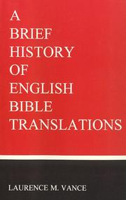 Cover of: A brief history of English Bible translations