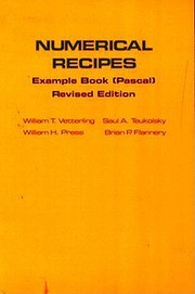 Cover of: Numerical Recipes Example Book (Pascal) by William T. Vetterling