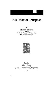 Cover of: His Master Purpose