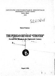 The Persian Revāyat "Ithoter" by Mario Vitalone