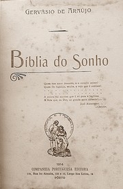 Cover of: Bíblia do sonho. by Gervasio de Araujo