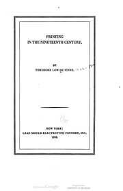 Cover of: Printing in the nineteenth century