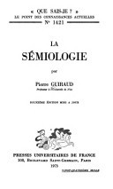La sémiologie by Pierre Guiraud