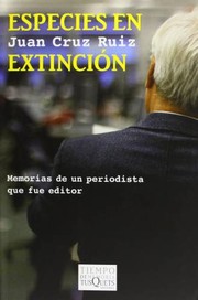 Cover of: Especies en extinción by 