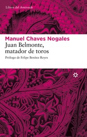 Cover of: Juan Belmonte, matador de toros by 