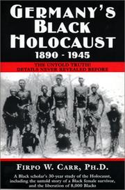 Cover of: Germany's black holocaust, 1890-1945