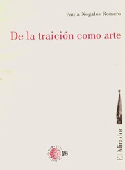 Cover of: De la traición como arte.