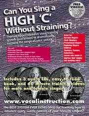 Cover of: Can You Sing a High 'C' Without Straining? (Box Set) by Thomas Appell