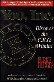 Cover of: You, Inc., Vol. 1: Discover the C. E. O. Within!