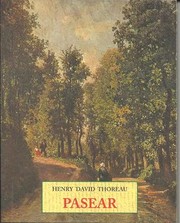 Cover of: Pasear by Henry David Thoreau