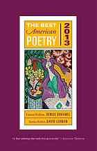 Cover of: The Best American Poetry 2013 by 