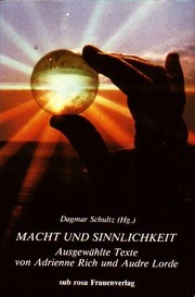 Cover of: Macht und Sinnlichkeit: Ausgewählte Texte