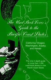Cover of: The used book lover's guide to the Pacific Coast states by David S. Siegel
