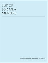 Cover of: List of 2013 of MLA Members by 