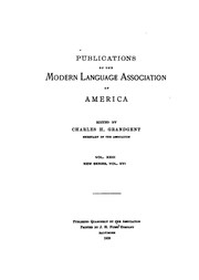 Cover of: Publications of the Modern Language Association of America by Modern Language Association of America.