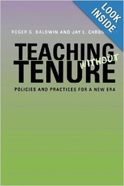 Cover of: Teaching without tenure: policies and practices for a new era