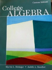 Cover of: College Algebra by 