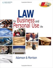 Cover of: Law for business and personal use