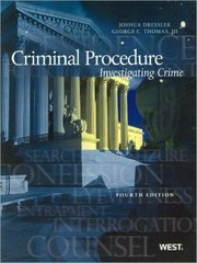 Cover of: Criminal Procedure:Investigating Crime, 4th / Edition 4