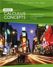 Cover of: Calculus Concepts: An Applied Approach to the Mathematics of Change, Brief Edition / Edition 4