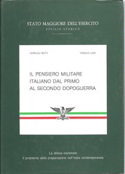 Cover of: Il pensiero militare italiano dal primo al seco0ndo dopoguerra (1919-1949) by 