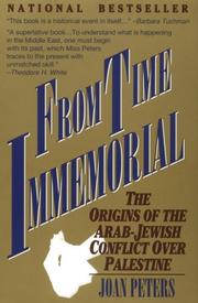 Cover of: From Time Immemorial by Joan Peters