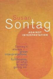 Cover of: Against Interpretation by Susan Sontag