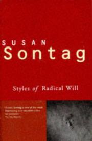 Cover of: Styles of Radical Will by Susan Sontag