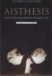 Cover of: Aisthesis by 